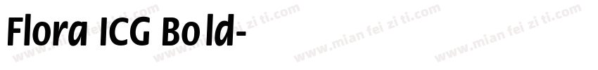 Flora ICG Bold字体转换